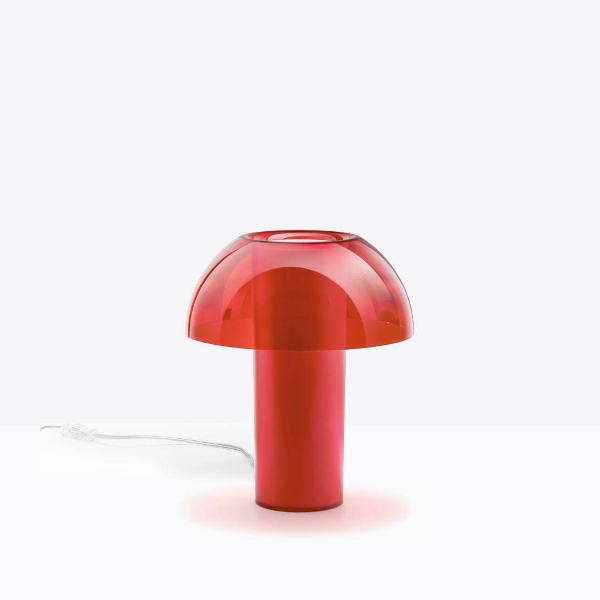 Colette lampada da tavolo d'arredo rossa